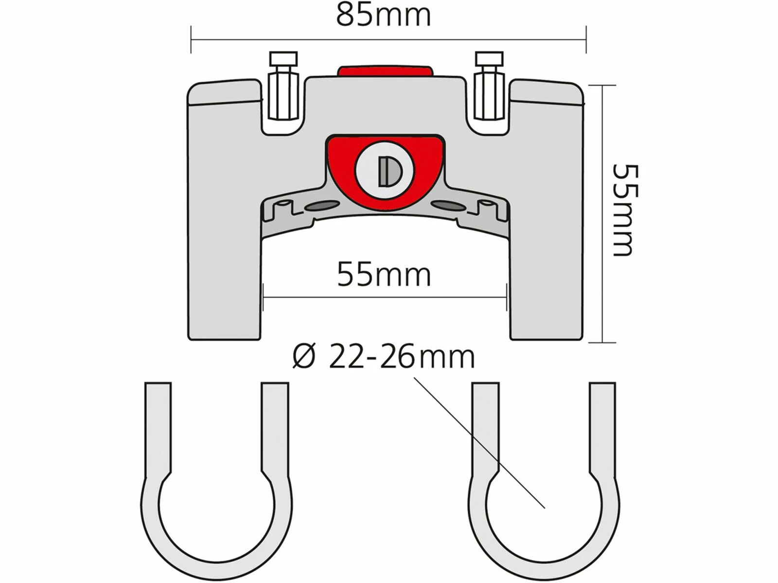 Klickfix Lenker Adapter Standard Mit Schloss 5 Klickfix Lenker Adapter Standard Mit Schloss – Bild 3