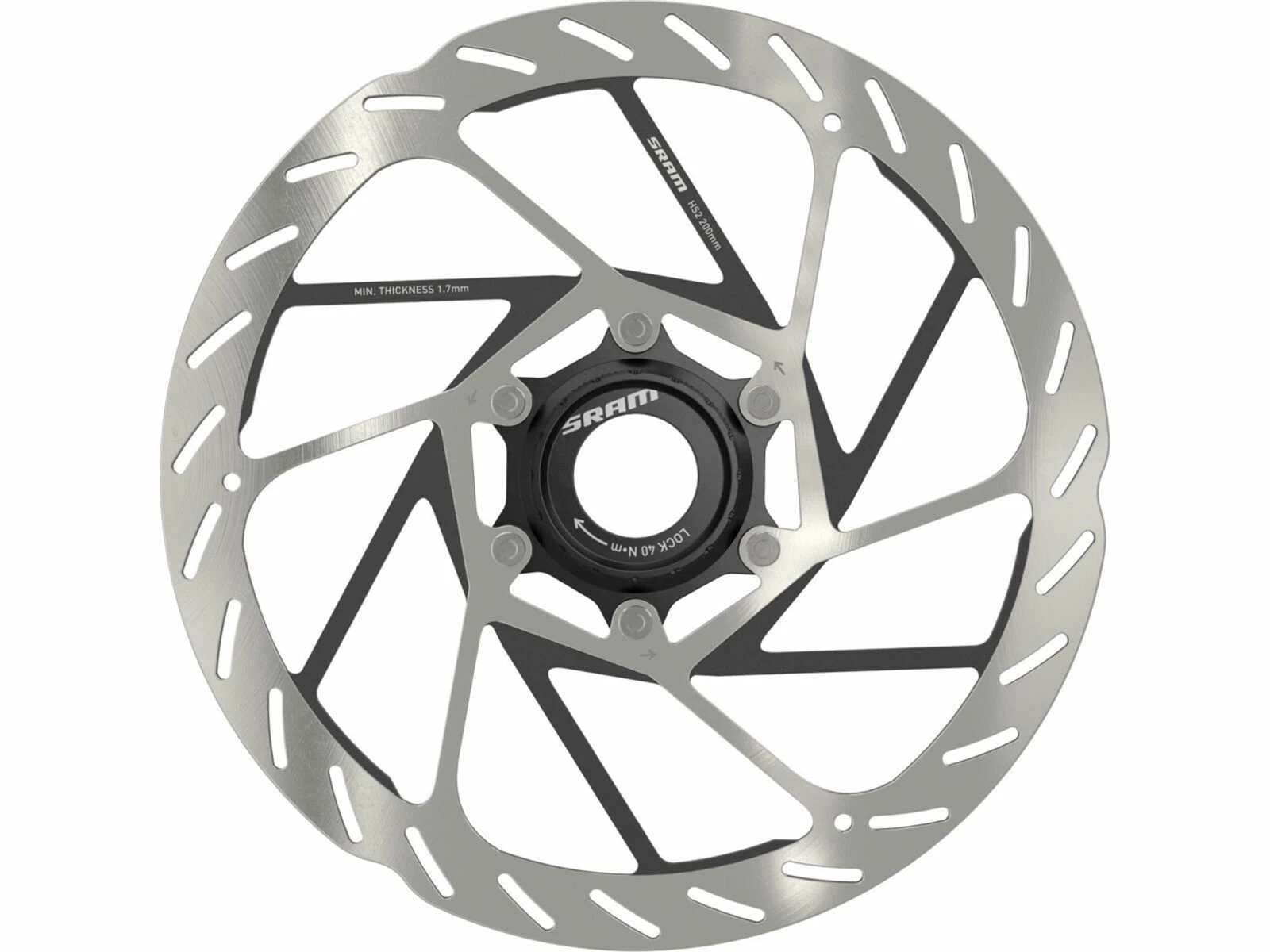 SRAM HS2 Rotor Center Lock - 200 Mm 3 SRAM HS2 Rotor Center Lock - 200 Mm