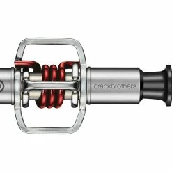 Crankbrothers Eggbeater 1 Hangtag Version, Silver/red