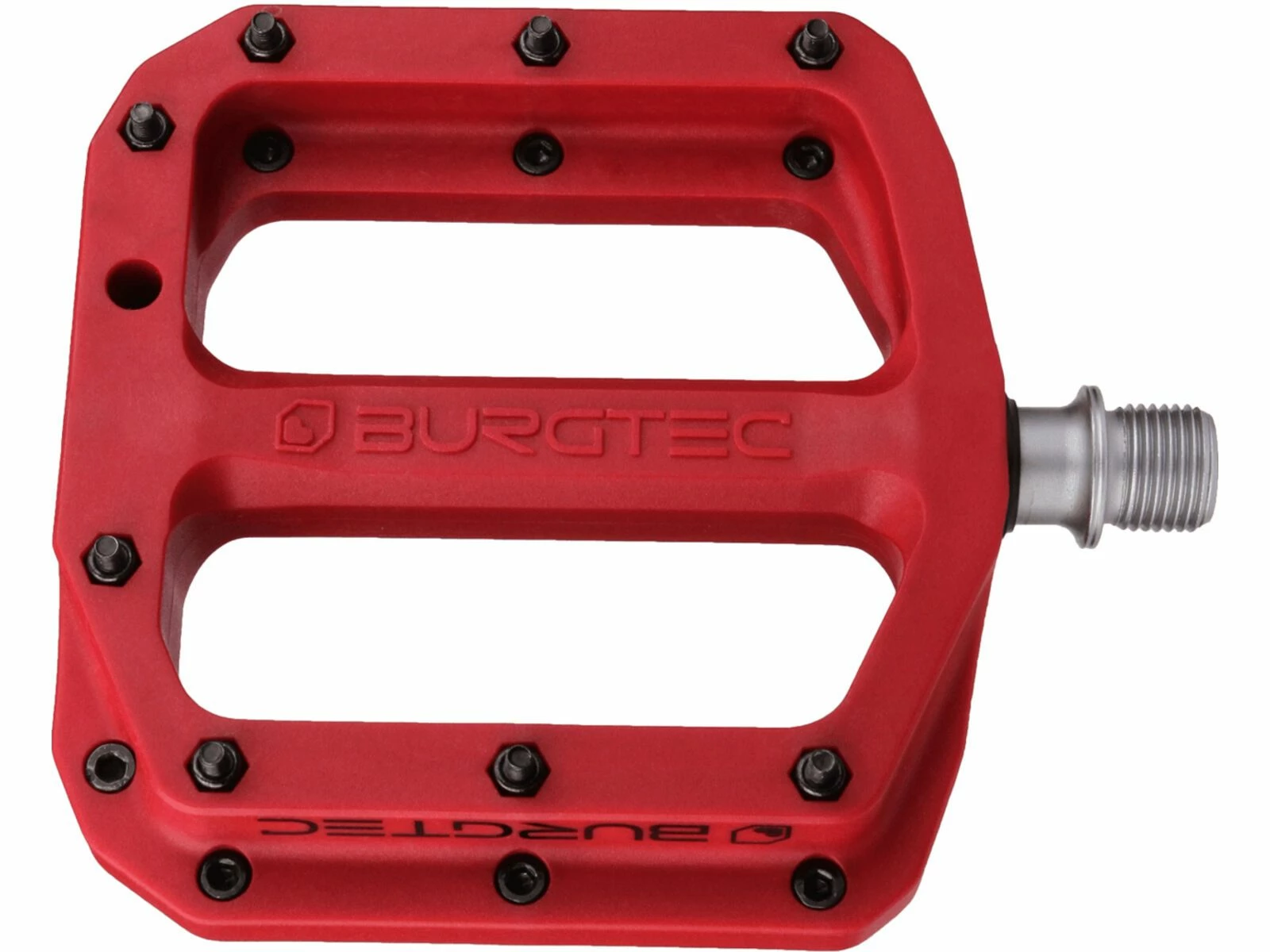 Burgtec MK4 Composite Pedals, Race Red 3 Burgtec MK4 Composite Pedals, Race Red