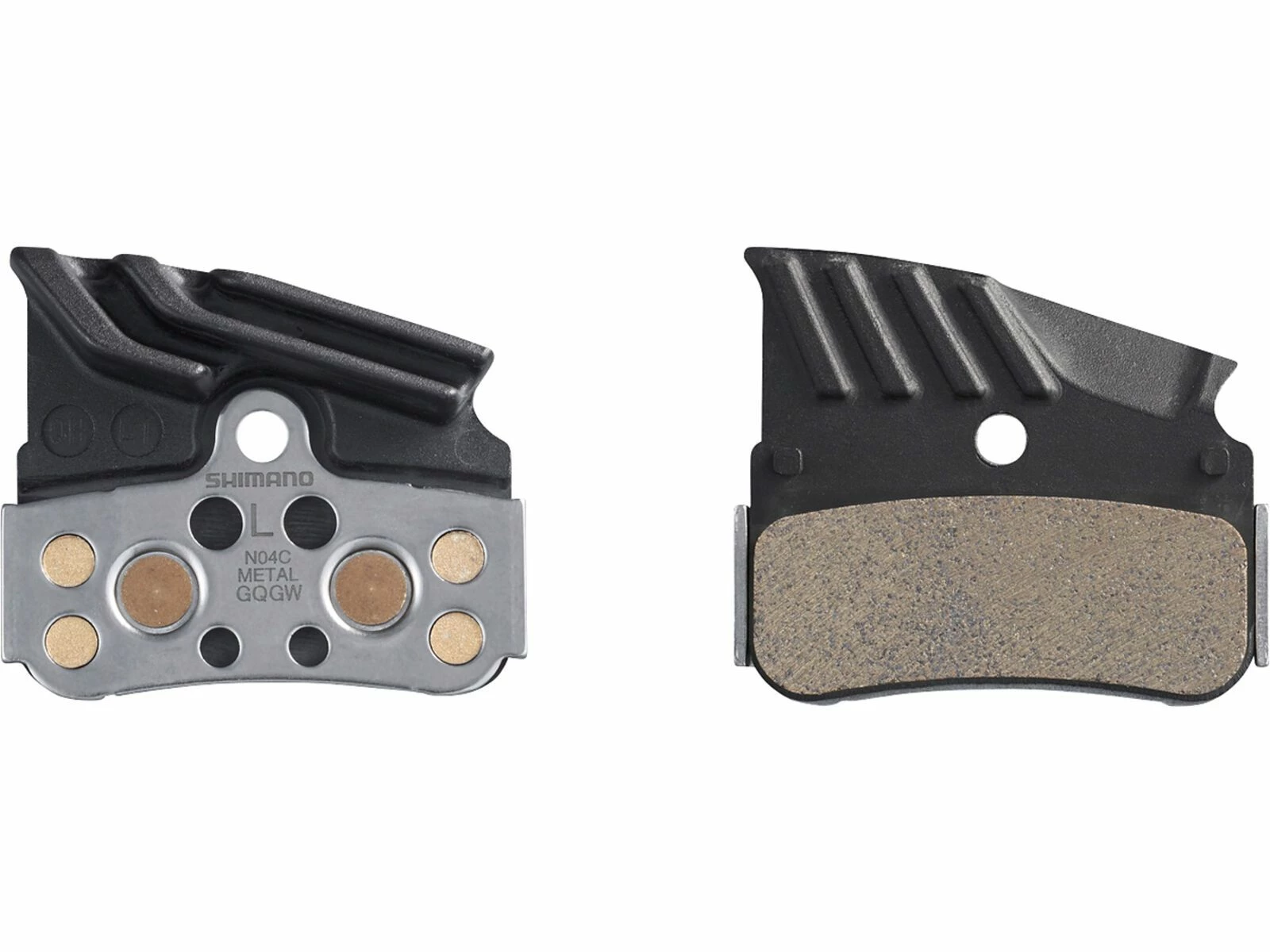Shimano N04C-MF Metall Scheibenbremsbelag Mit Kühllamellen 3 Shimano N04C-MF Metall Scheibenbremsbelag Mit Kühllamellen