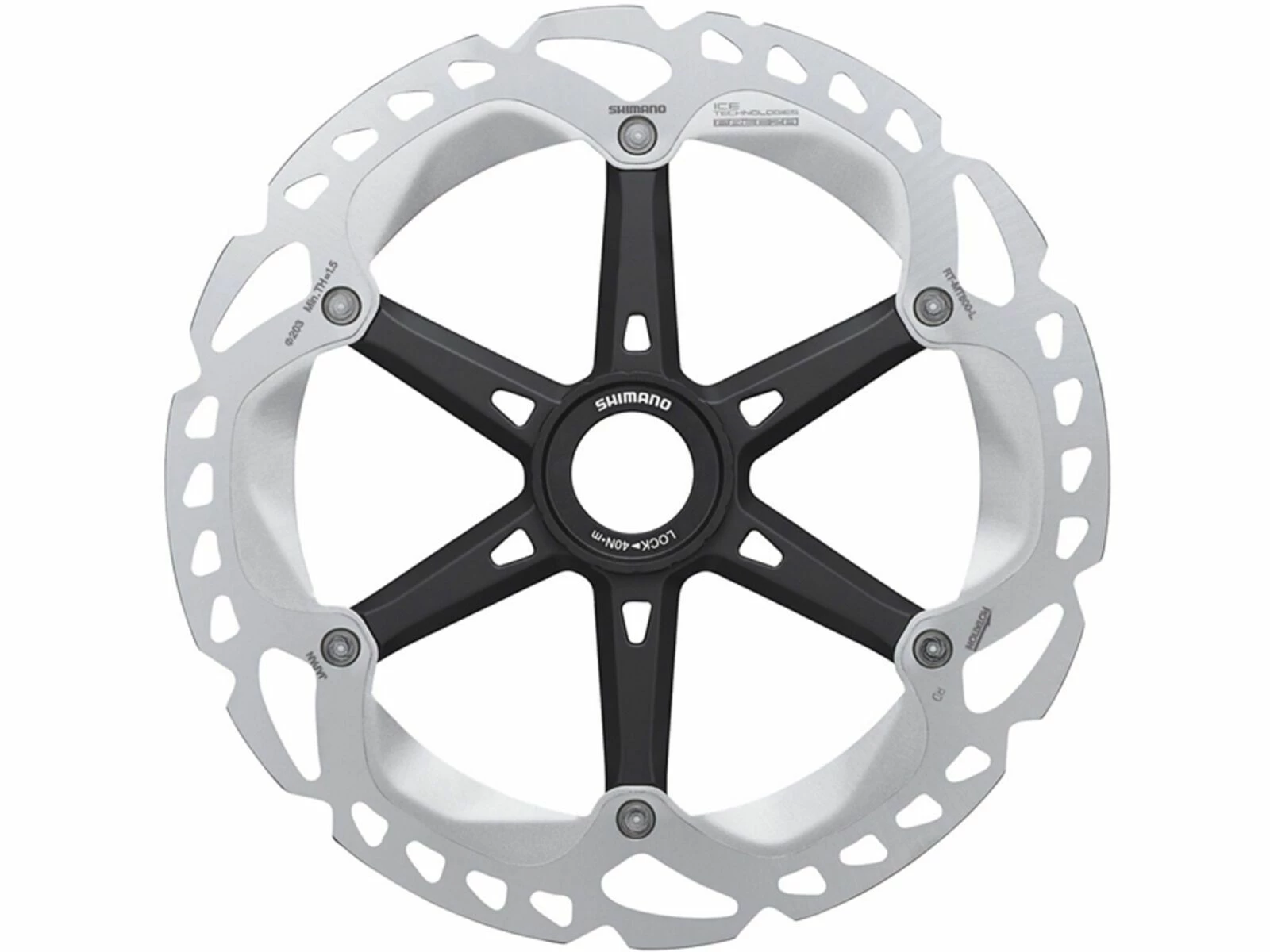 Shimano RT-MT800 Bremsscheibe Ice-Tech Freeza Center Lock - 203 Mm 3 Shimano RT-MT800 Bremsscheibe Ice-Tech Freeza Center Lock - 203 Mm