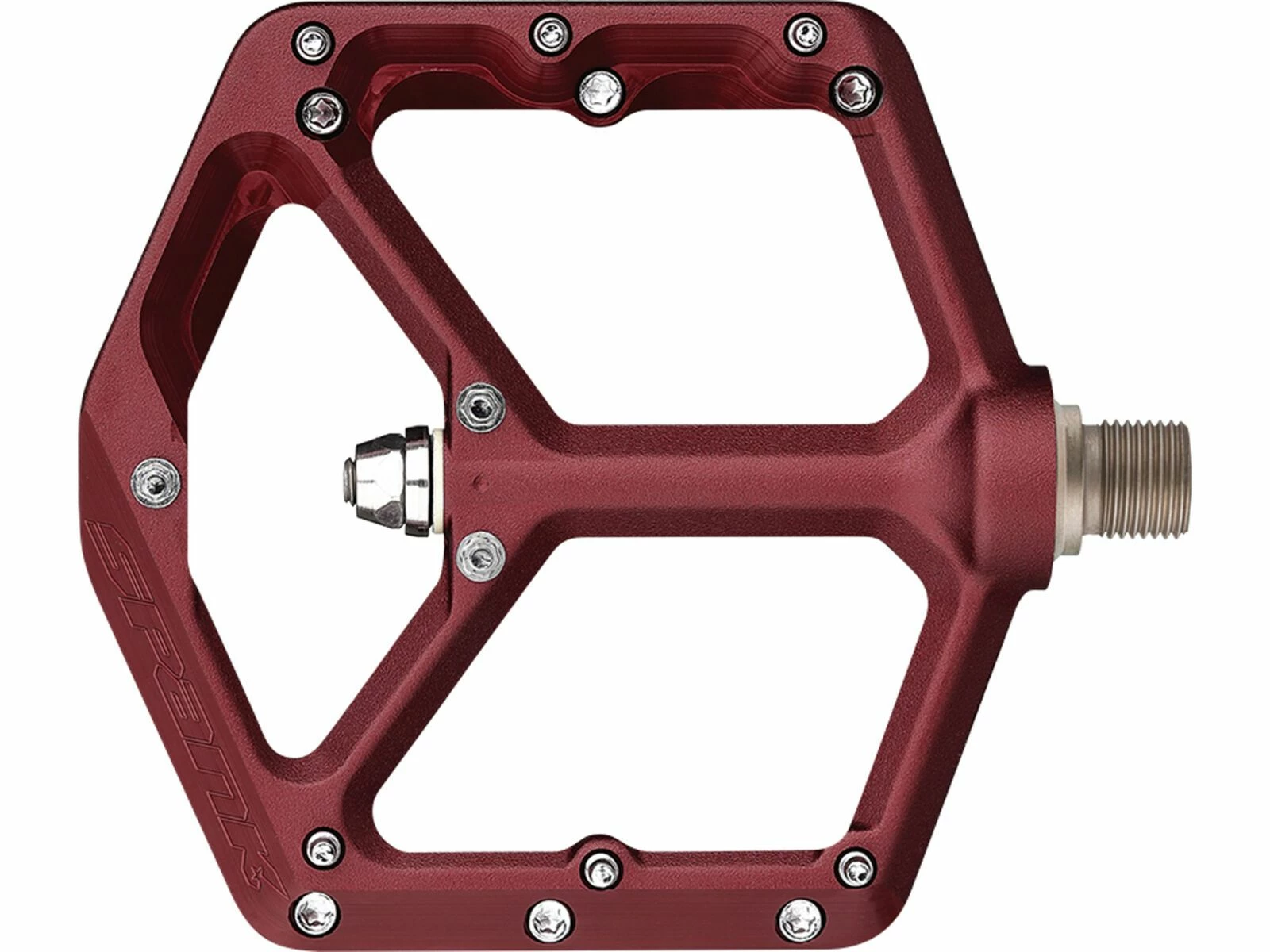 Spank Oozy Reboot Flat Pedal, Red 4 Spank Oozy Reboot Flat Pedal, Red – Bild 2