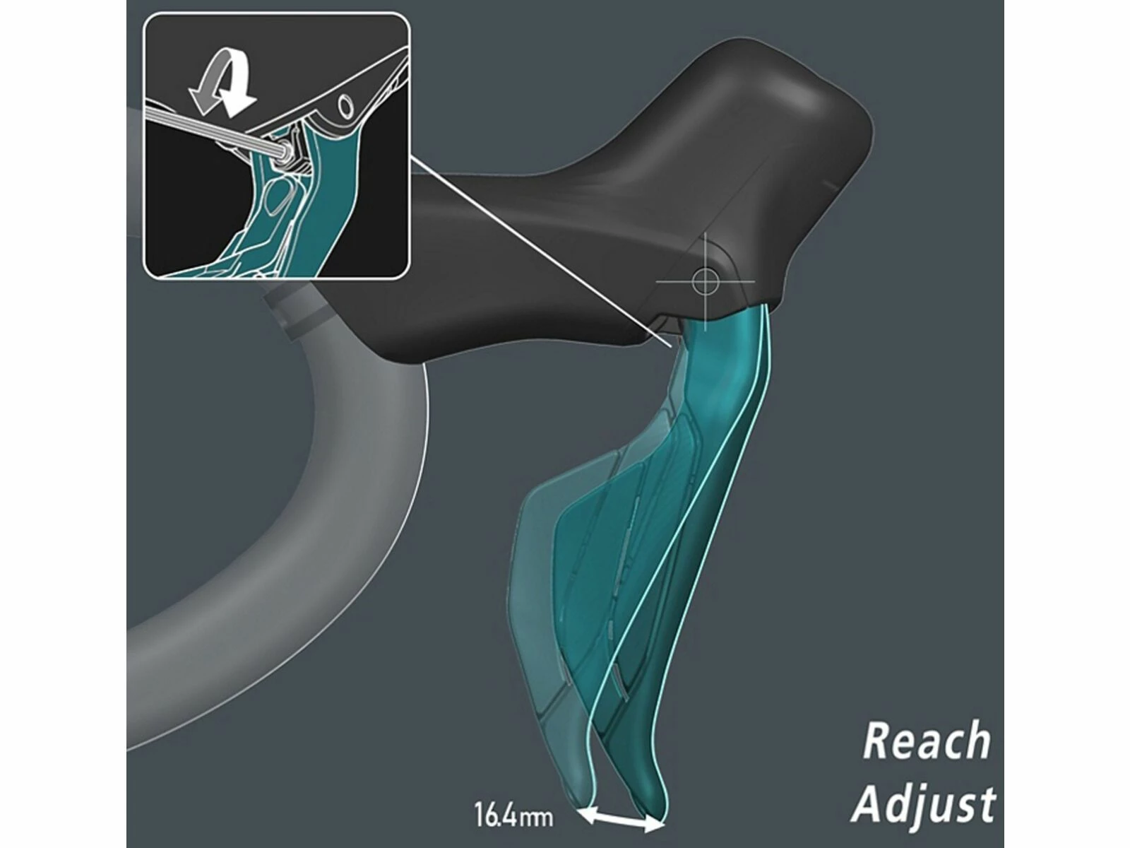 Shimano Ultegra Di2 ST-R8170-L/BR-R8170 - VR, 2-fach 4 Shimano Ultegra Di2 ST-R8170-L/BR-R8170 - VR, 2-fach – Bild 2