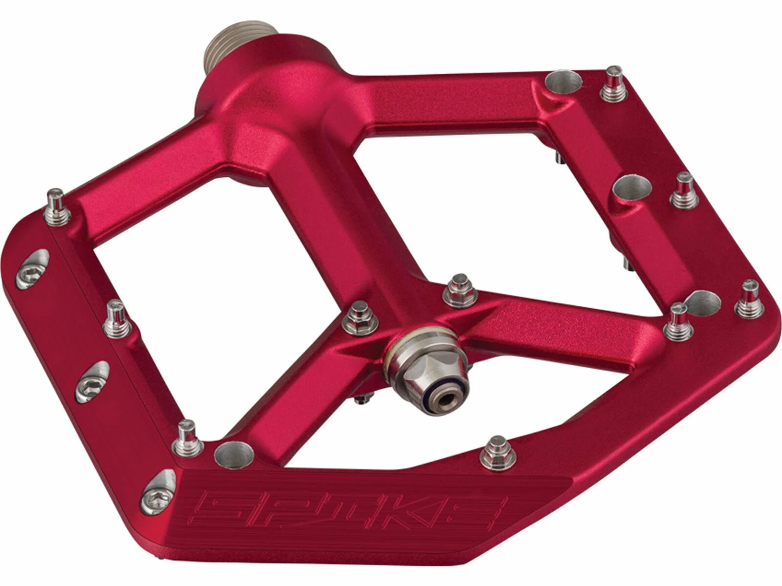 Spank Spike Reboot Flat Pedal, Red 3 Spank Spike Reboot Flat Pedal, Red