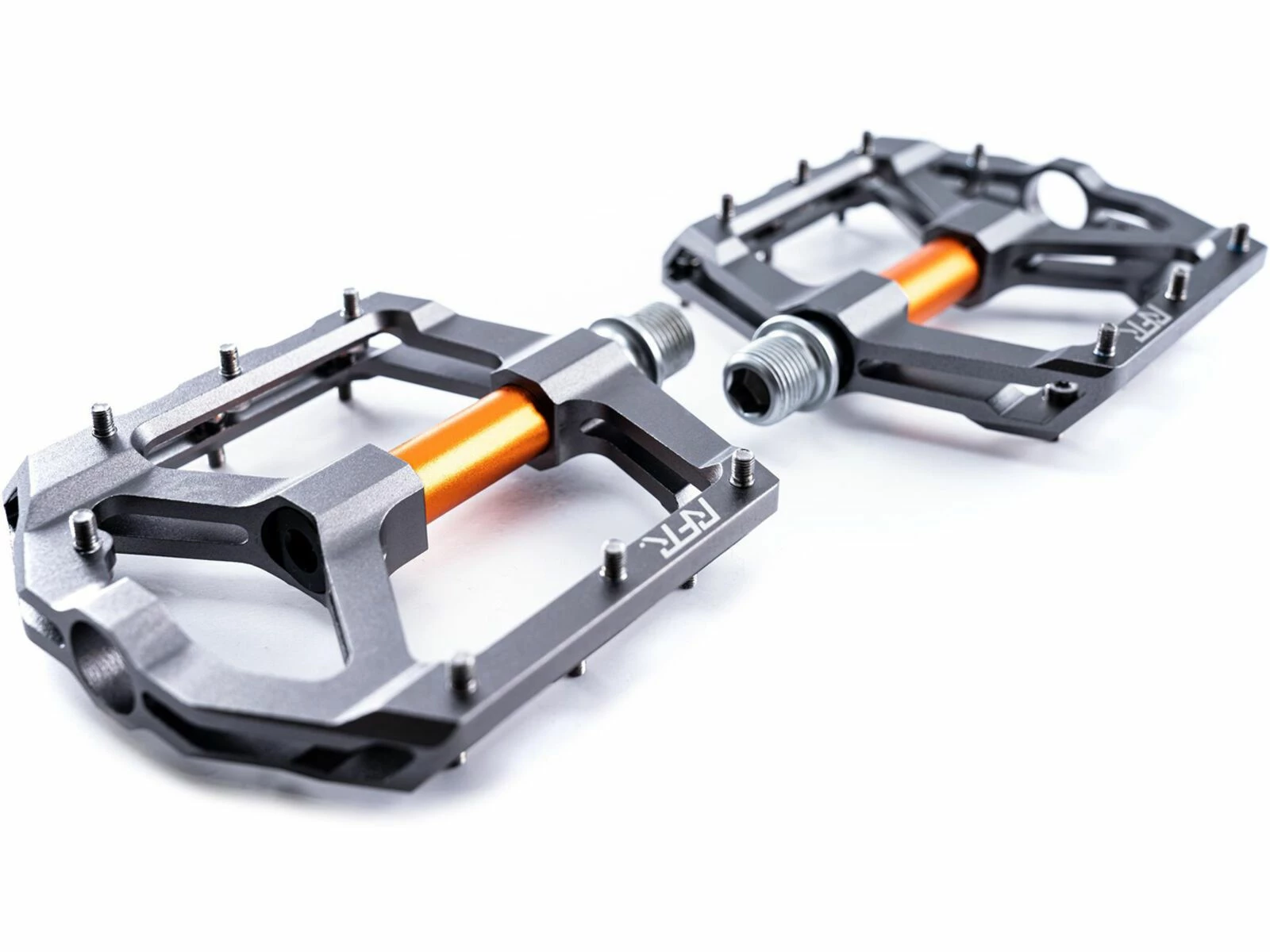 Cube RFR Pedale Flat SLT 2.0, Grey´n´orange 4 Cube RFR Pedale Flat SLT 2.0, Grey´n´orange – Bild 2