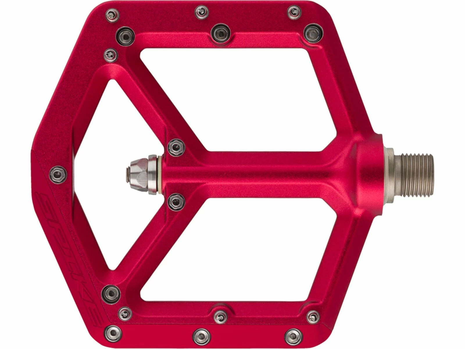 Spank Spike Reboot Flat Pedal, Red 4 Spank Spike Reboot Flat Pedal, Red – Bild 2