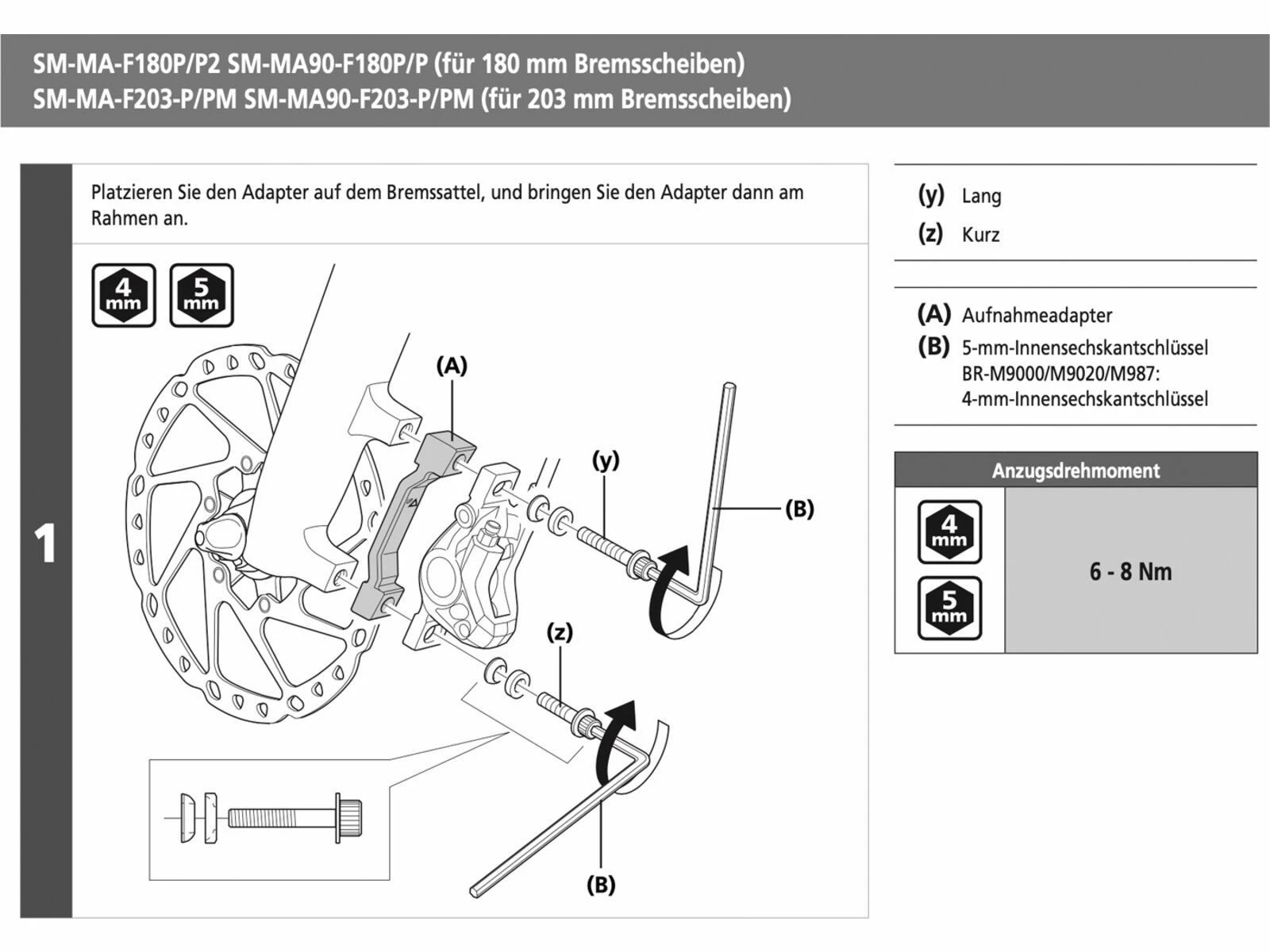 Shimano Scheibenbremsadapter Von PM-Bremssattel Auf PM-Gabel/-Rahmen - Vorne O. Hinten / 180 Auf 203 Mm 5 Shimano Scheibenbremsadapter Von PM-Bremssattel Auf PM-Gabel/-Rahmen - Vorne O. Hinten / 180 Auf 203 Mm – Bild 3