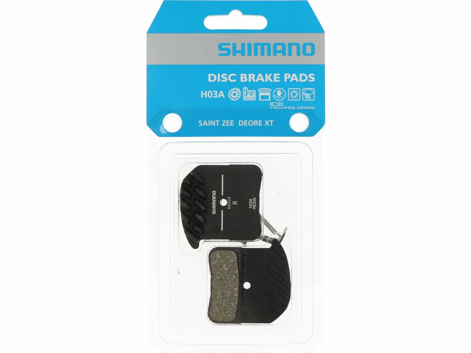 Shimano H03A-RF Kunstharz Scheibenbremsbelag Mit Kühllamellen 4 Shimano H03A-RF Kunstharz Scheibenbremsbelag Mit Kühllamellen – Bild 2