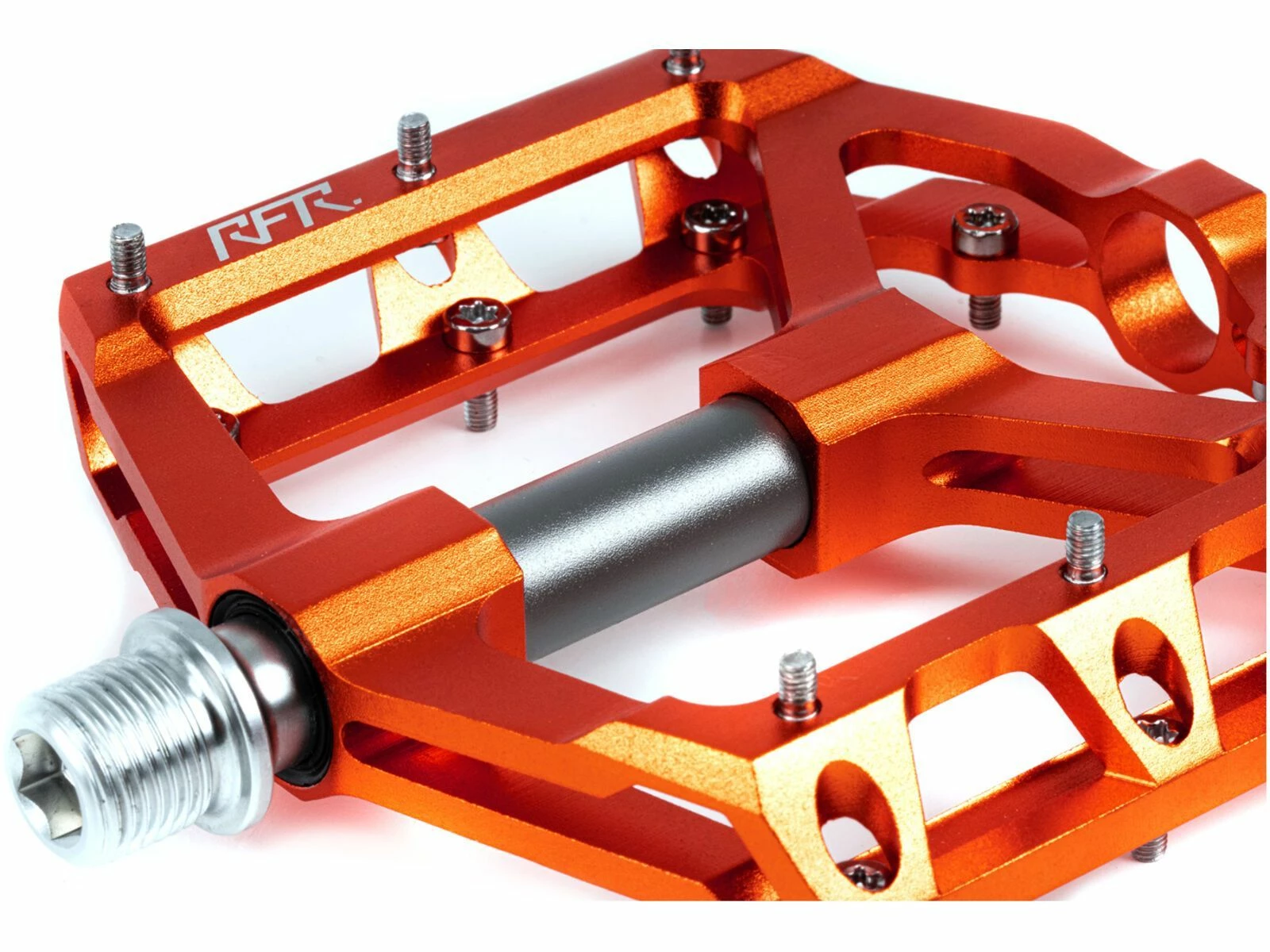 Cube RFR Pedale Flat SLT 2.0, Orange´n´grey 5 Cube RFR Pedale Flat SLT 2.0, Orange´n´grey – Bild 3