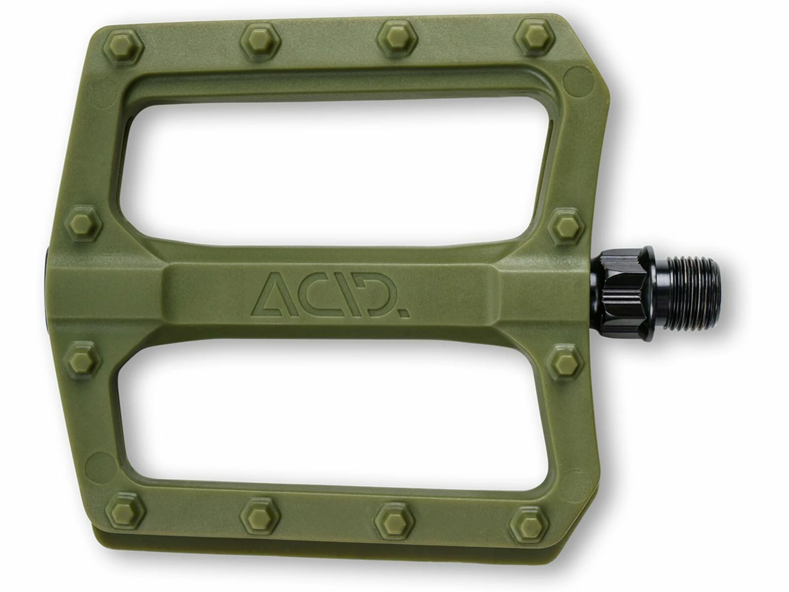 Cube Acid Pedale Flat C3-ZP, Olive Green 3 Cube Acid Pedale Flat C3-ZP, Olive Green