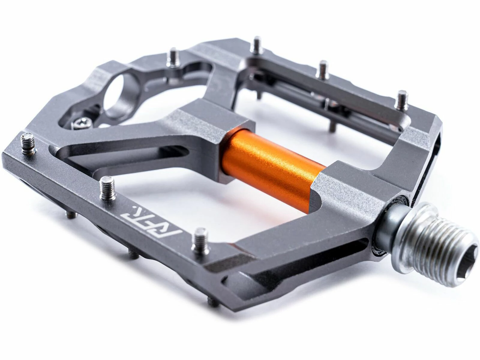 Cube RFR Pedale Flat SLT 2.0, Grey´n´orange 5 Cube RFR Pedale Flat SLT 2.0, Grey´n´orange – Bild 3